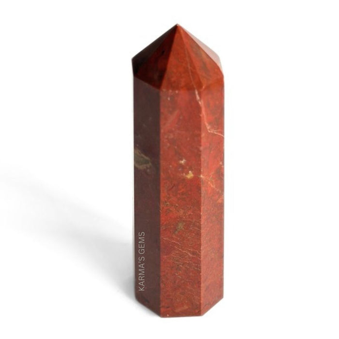 8 CORNER RED JASPER OBELISK