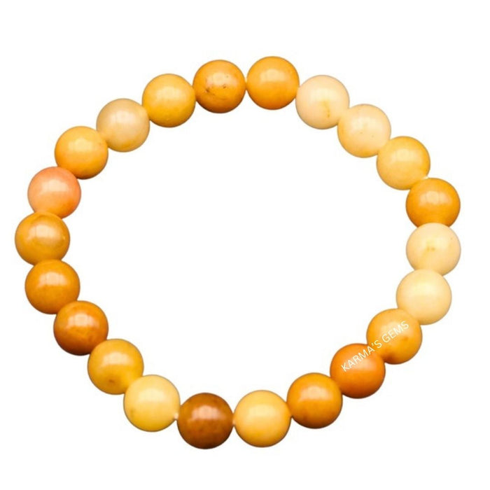 Armband mit gelben Aventurinperlen, 8 mm