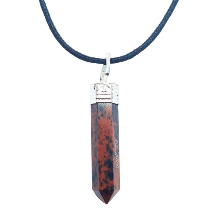 MAHOGANY OBSIDIAN POINT PENCIL PENDANT