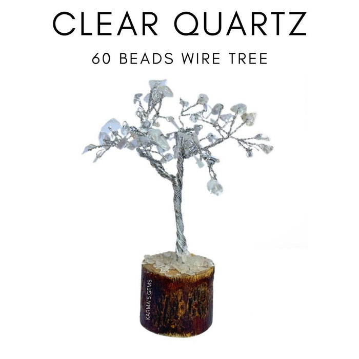 60 PERLES DE CRISTAL DE QUARTZ EN FIL DE PIERRE