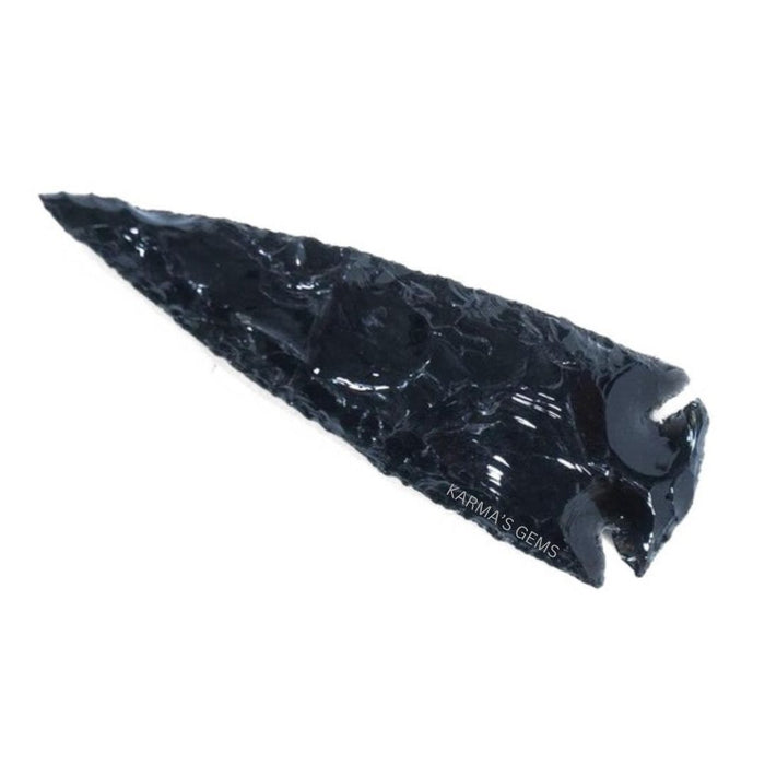 5" TO 5.5" BLACK OBSIDIAN ARROWHEAD