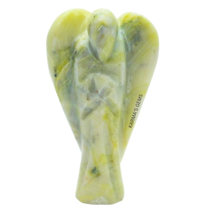 SERPENTINE STONE CRYSTAL ANGEL