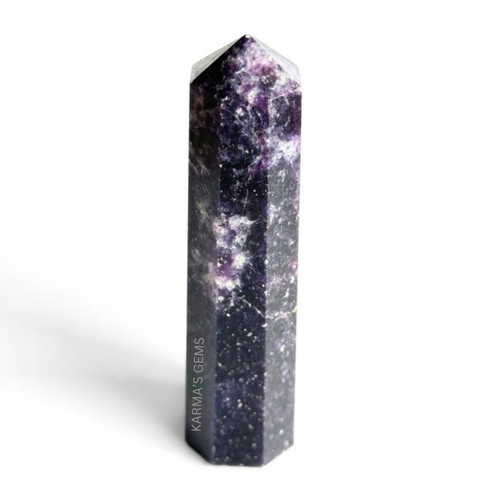 8 CORNER LEPIDOLITE OBELISK