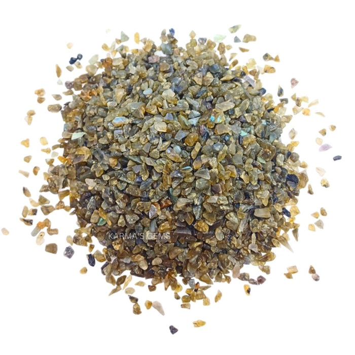 Éclats de pierre de labradorite