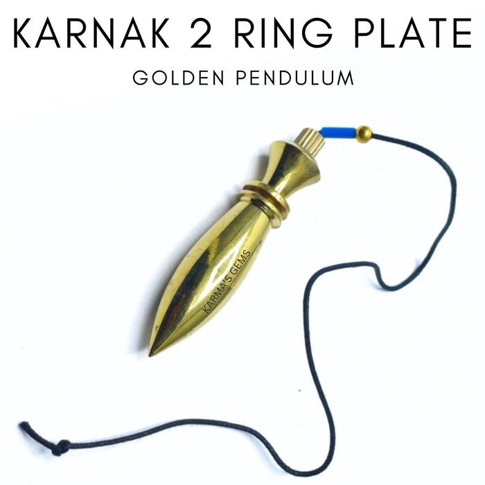 GOLDENES KARNAK-PENDEL MIT 2 RINGEN
