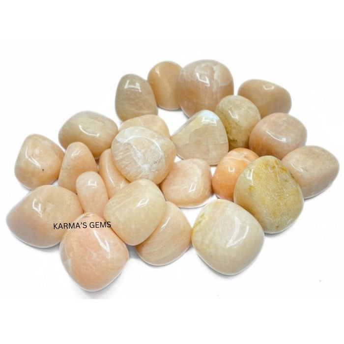 15 TO 25 MM PEACH MOONSTONE POLISH TUMBLED STONE