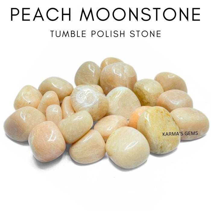 15 TO 25 MM PEACH MOONSTONE POLISH TUMBLED STONE