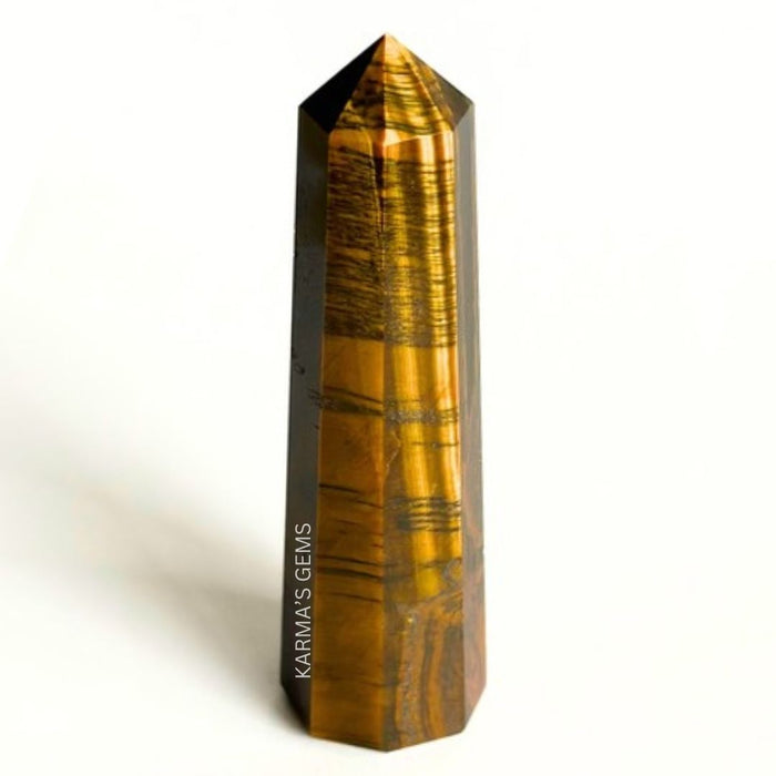 8 CORNER TIGER EYE OBELISK