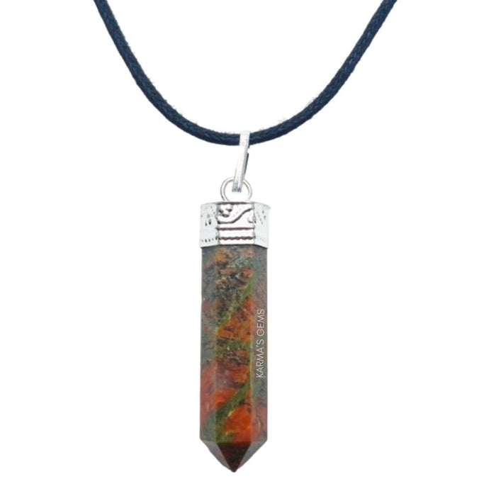 UNAKITE POINT PENCIL PENDANT