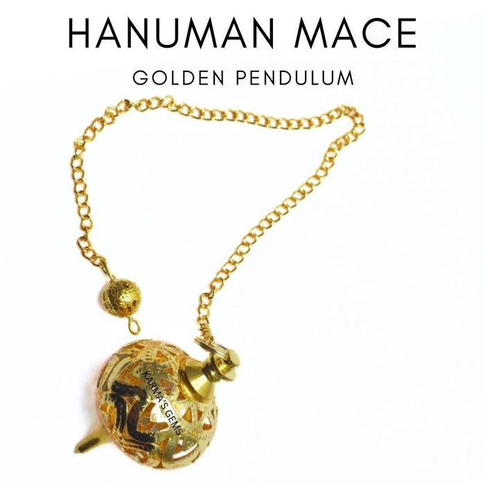 GOLDENES HANUMAN-PENDEL MIT OFFENER KAMMER