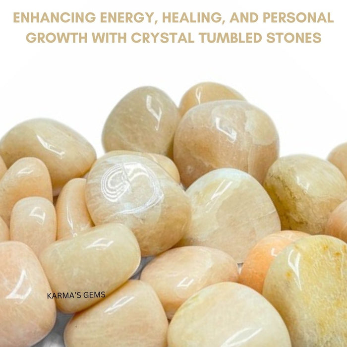 15 TO 25 MM PEACH MOONSTONE POLISH TUMBLED STONE