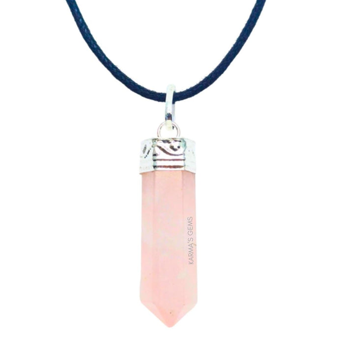 ROSE QUARTZ POINT PENCIL PENDANT