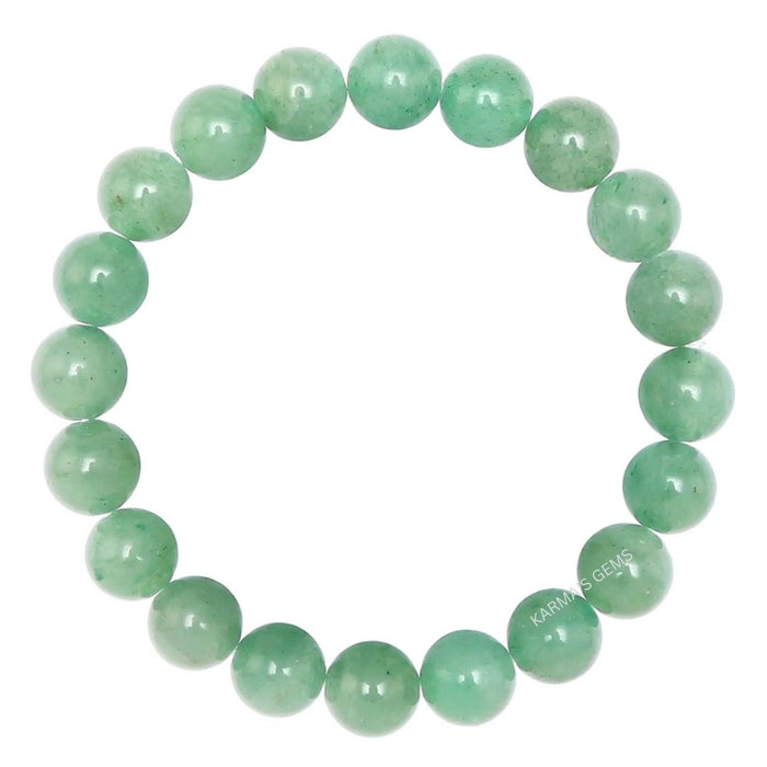 Armband mit grünen Aventurinperlen, 8 mm