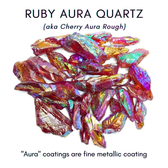 RUBY AURA QUARTZ RAW STONE