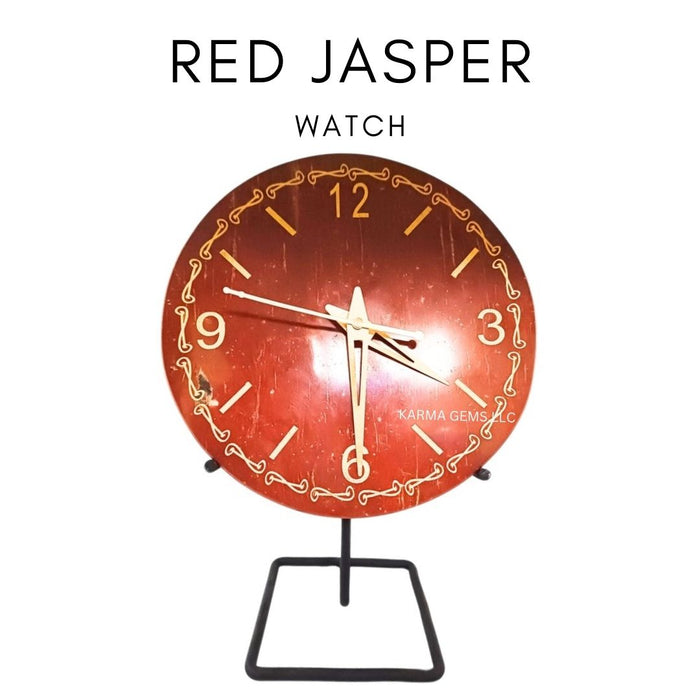 UHR AUS NATÜRLICHEM ROTEN JASPISACHAT