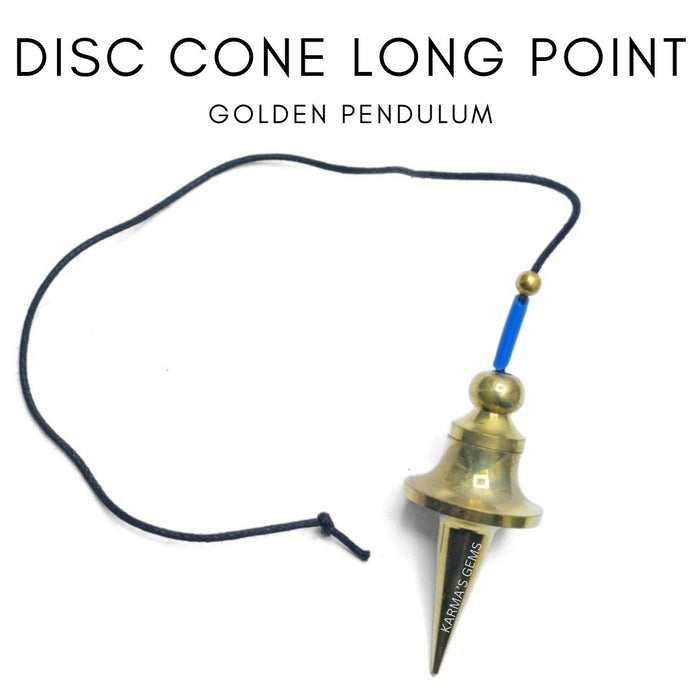 GOLDENE LANGE SPITZE MIT SCHEIBENSTAHL-GOLDPENDEL