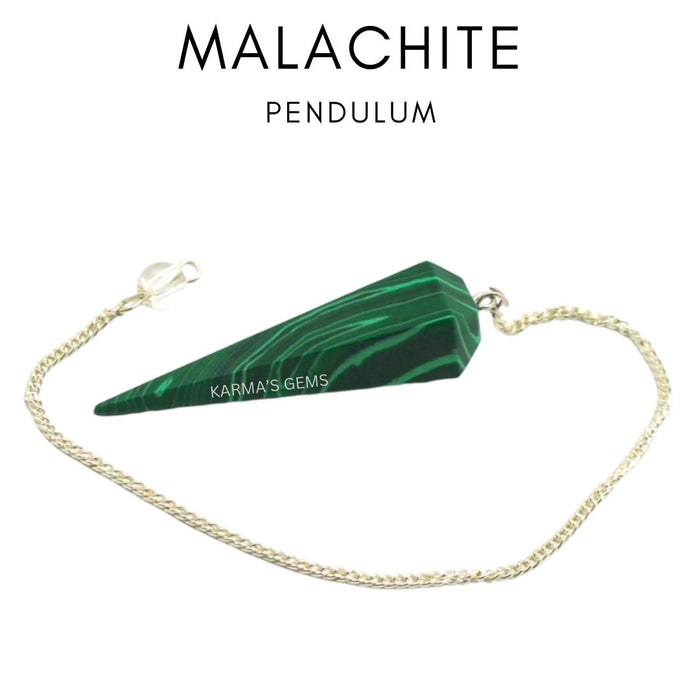 PENDULE DE RASTIDITÉ EN PIERRE DE MALACHITE