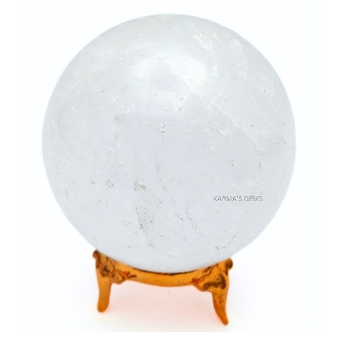 50 TO 55 MM CLEAR QUARTZ SPHERE