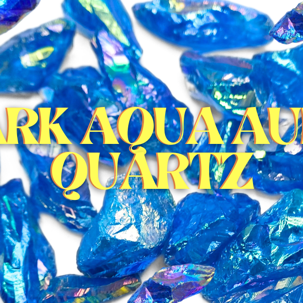 Dark Aqua Aura Quartz