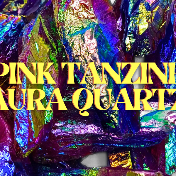 Pink Tanzine Aura Quartz