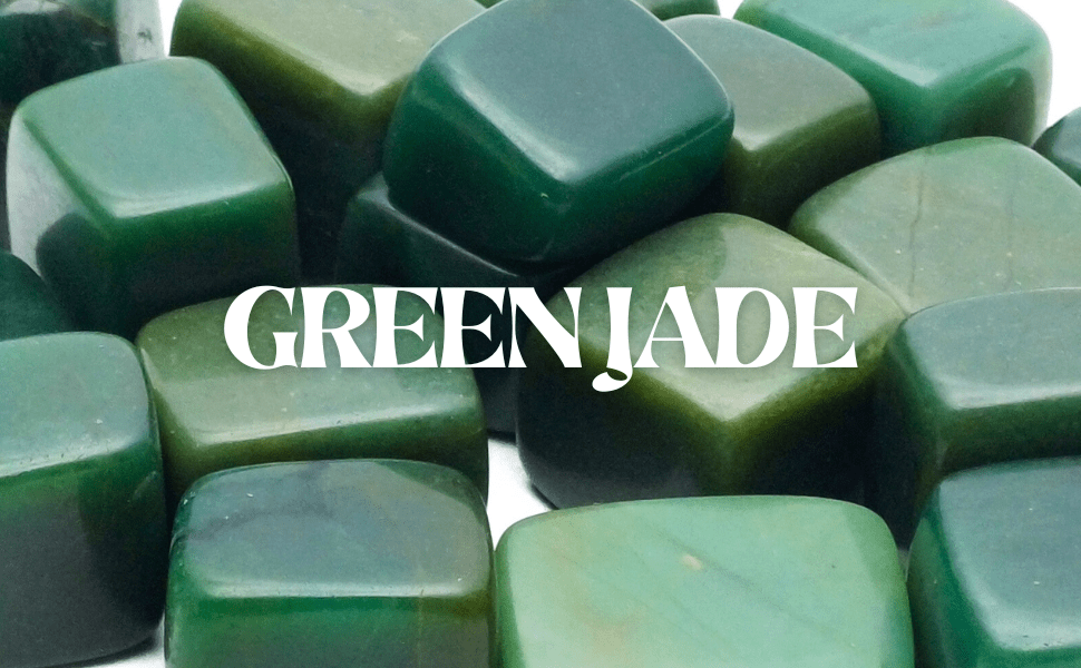 Green Jade Crystal Stone ( Aug 20 )