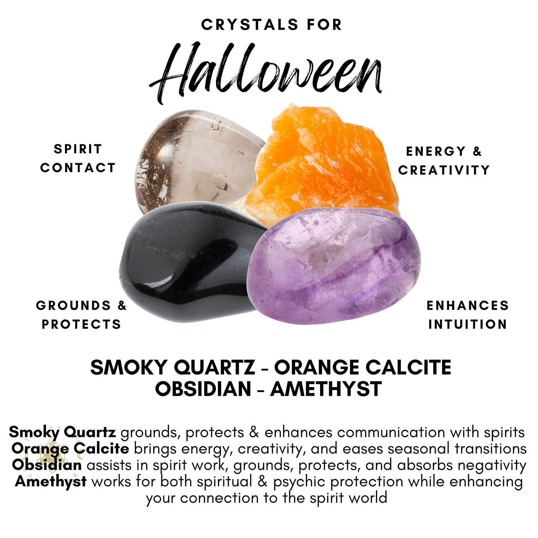 🎃 Crystals for Halloween: Protection, Magic & Manifestation
