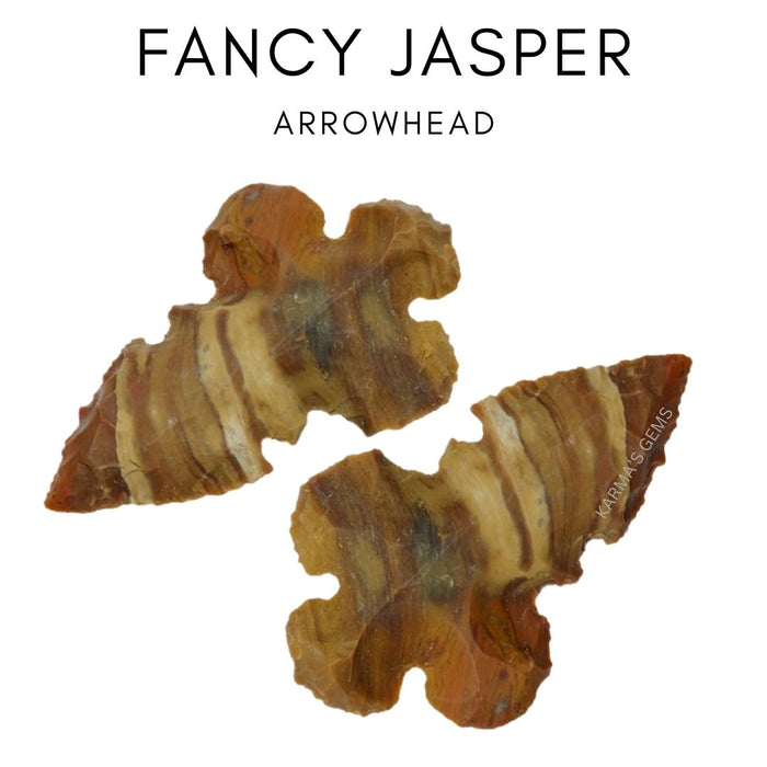 1" TO 1.5" FANCY JASPER SPEARHEAD ARROWHEAD