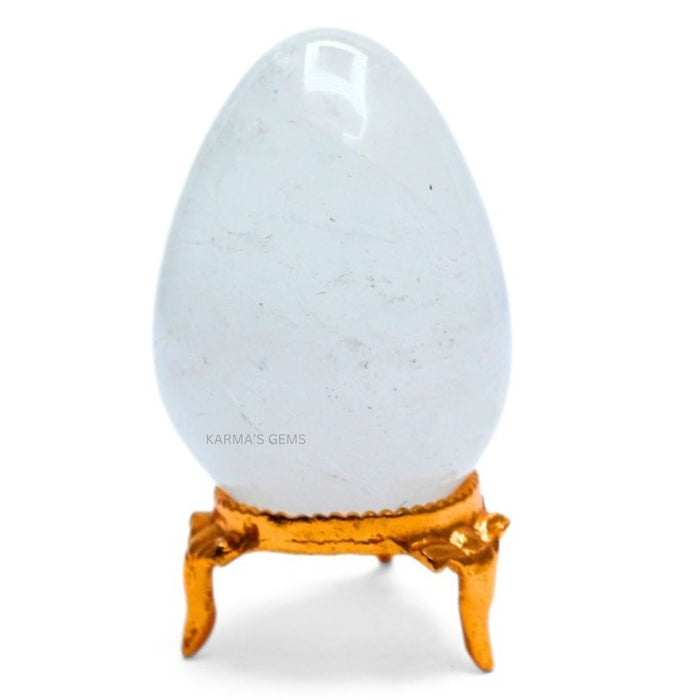 POLISHED CLEAR QUARTZ POCKET EGG