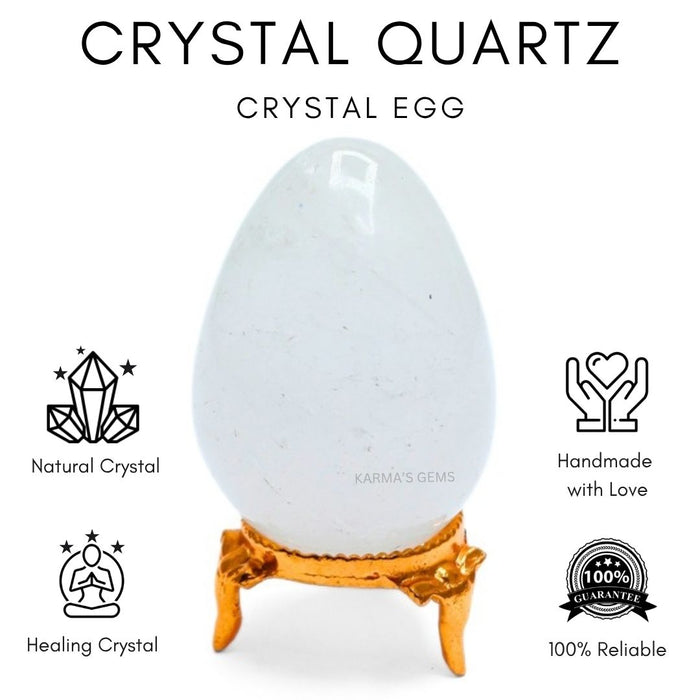 POLISHED CLEAR QUARTZ POCKET EGG