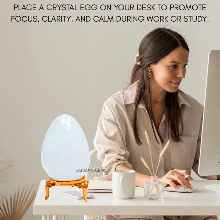 POLISHED CLEAR QUARTZ POCKET EGG