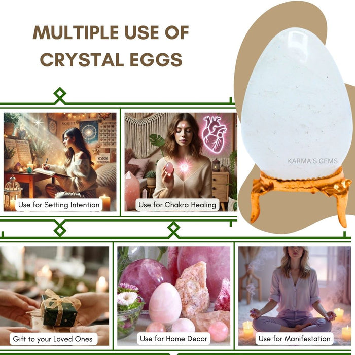 POLISHED CLEAR QUARTZ POCKET EGG
