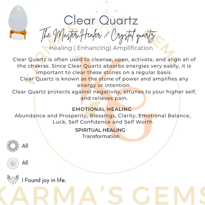 POLISHED CLEAR QUARTZ POCKET EGG
