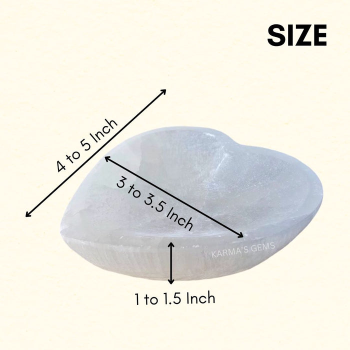 SELENITE HEART BOWL