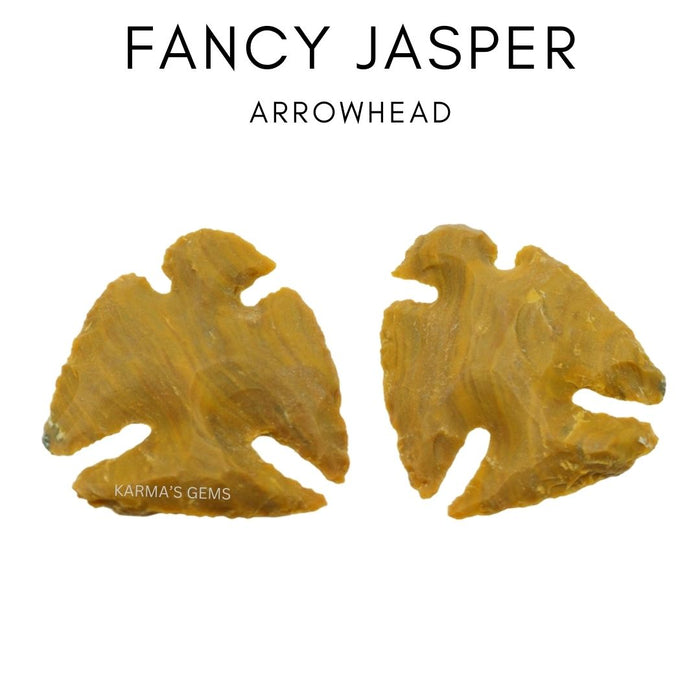 1" TO 1.5" FANCY JASPER SPEARHEAD ARROWHEAD