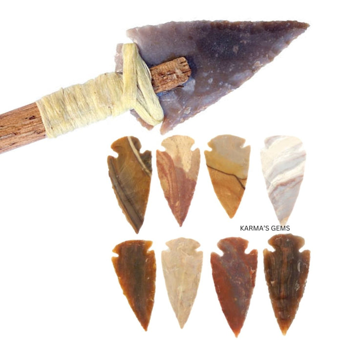 2" TO 2.5" FANCY JASPER SPEARHEAD ARROWHEAD