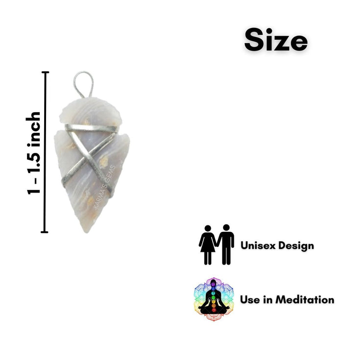 1" TO 1.5" FANCY JASPER SPEARHEAD ARROWHEAD PENDANT