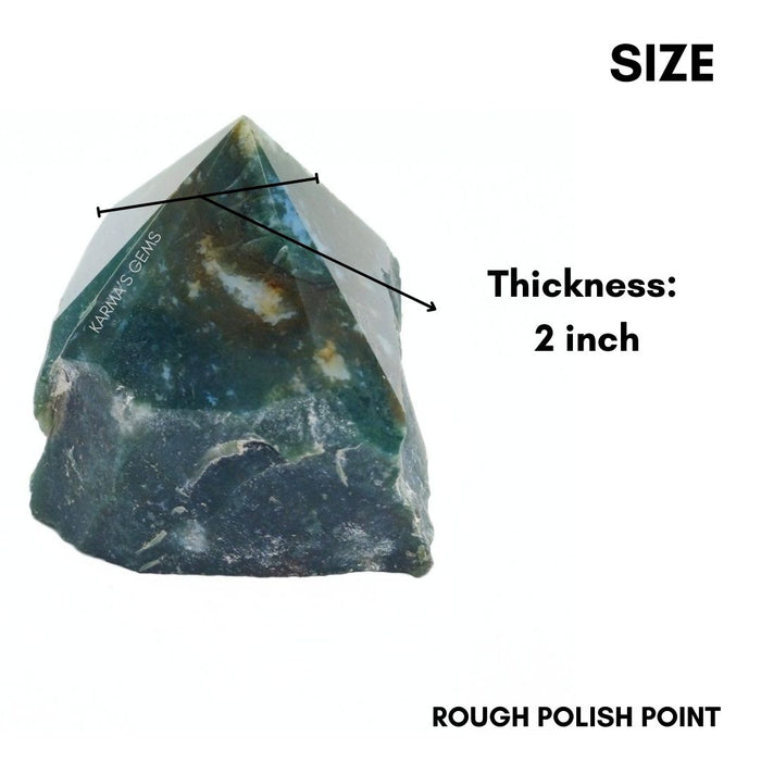 FANCY AGATE STONE CUT BASE POLISH POINT