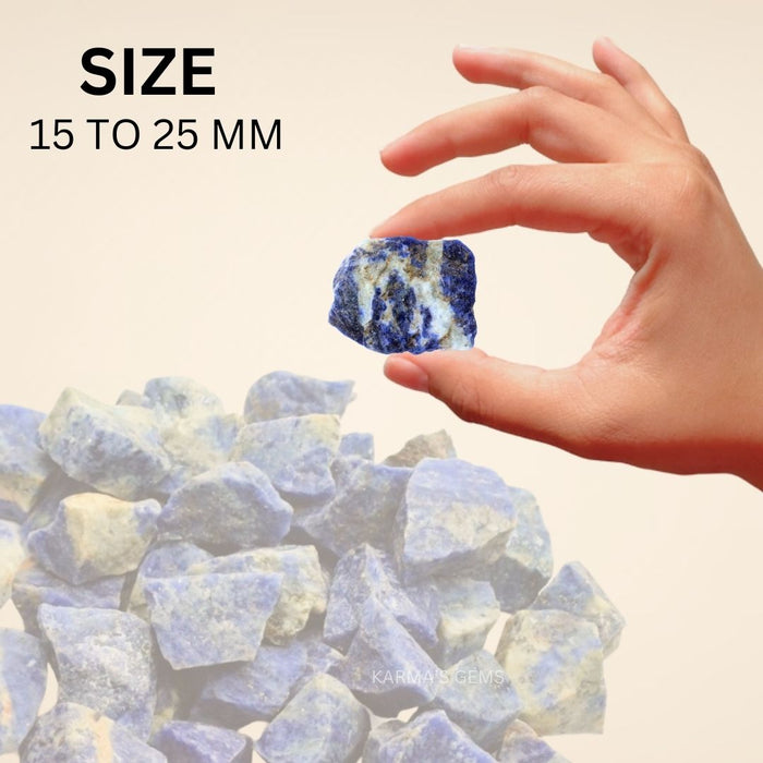 2 PCS 15 TO 25 MM SODALITE ROUGH STONE