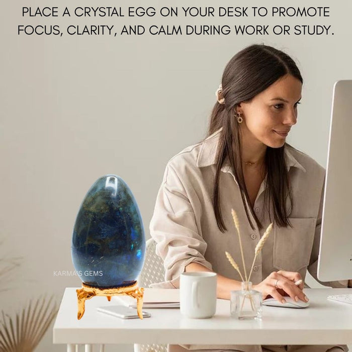 POLISHED LABRADORITE POCKET EGG
