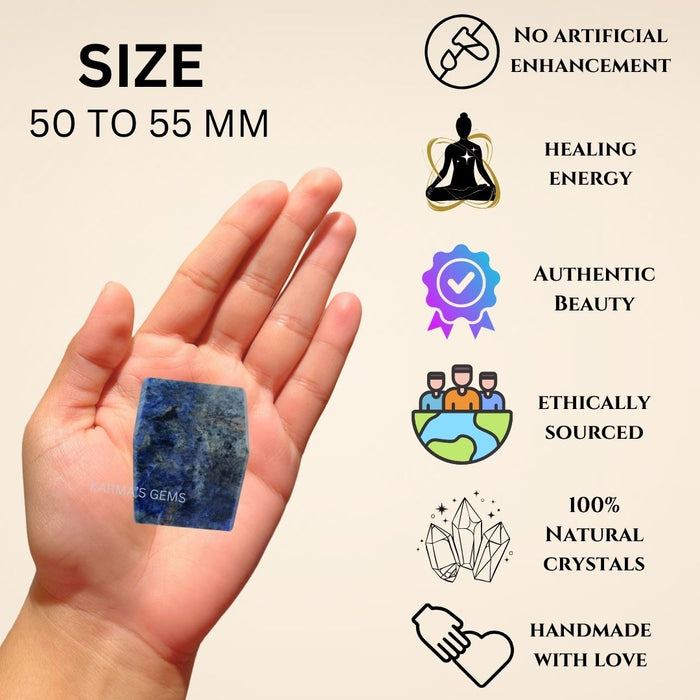 SODALITE STONE CUBE