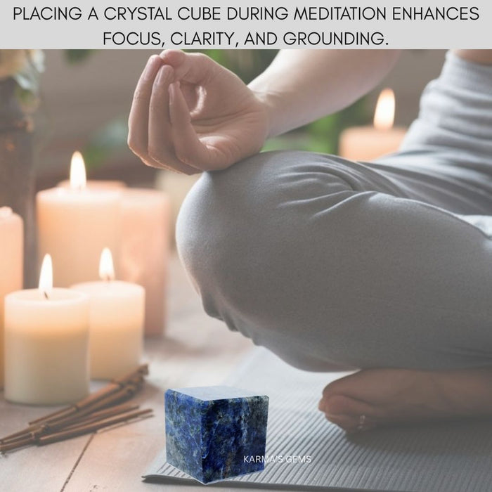 SODALITE STONE CUBE