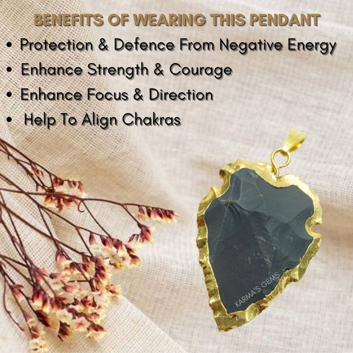 ELECTROPLATED FANCY JASPER STONE PENDANT