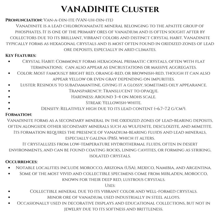 VANADINITE CLUSTER