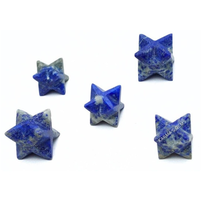 5 PCS LAPIS LAZULI MARKABA STAR SET