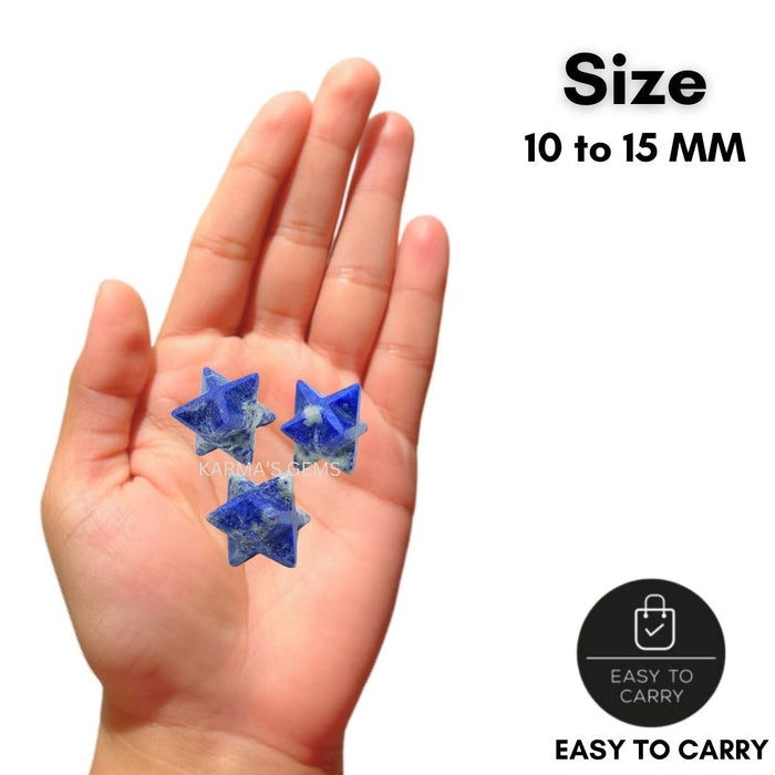 5 PCS LAPIS LAZULI MARKABA STAR SET