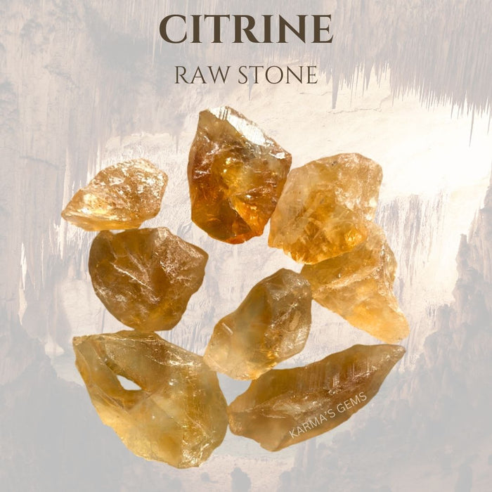 2 PCS CITRINE RAW STONE