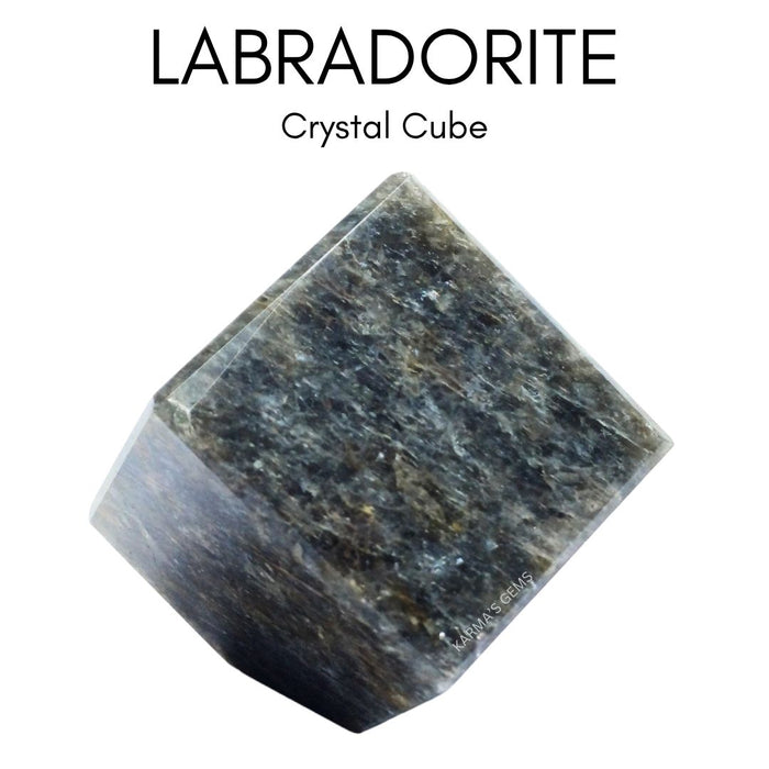 LABRADORITE STONE CUBE