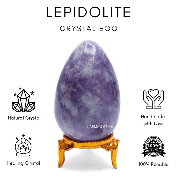 POLISHED LEPIDOLITE POCKET EGG
