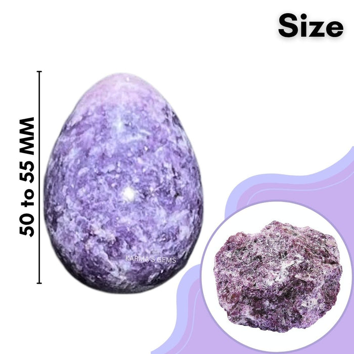 POLISHED LEPIDOLITE POCKET EGG