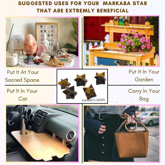 5 PCS MARKABA TIGER EYE STAR SET
